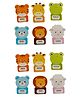 Passion Petals Animal Shaped Erasers Pack of 12 - Multicolor