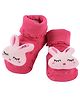 Yellow Bee Bunny Stuffed Toy Anti Skid Socks - Pink