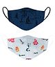 VEA Kids 5 Layered Cotton Face Mask Red - Pack of 2 