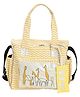 Mi Dulce An'ya Organic Diaper Bag Giraffe Print - Yellow
