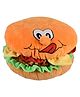 Ultra Hamburger Cushion Shaped Soft Toy- Brown