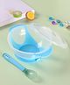 Suction Bowl With Heat Sensitive Spoon - Blue