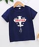 Kookie Kids Half Sleeves Tee Aviator Print - Blue