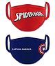 Babyhug 4 to 8 Years Washable & Reusable Knit Face Mask Superheroes - Pack of 2