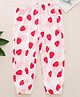 Kookie Kids Full Length Harem Pant Strawberry Print - Pink