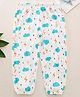 Kookie Kids Full Length Harem Pant Clouds Print - White