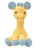 Happy Threads Crochet Giraffe Soft Toy Light Yellow - Height 15.24 cm