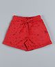 Plum Tree All Over Stars Glitter Print Shorts - Red