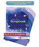 Woodsnipe A4 Size Scrap Books for Kids Pack of 12 - 384 Pages