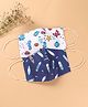 Babyhug Anti Viral Carbon Filter Face Mask Sea Print Pack Of 2 - Blue White