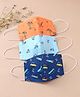 Babyhug Face Mask Printed Pack Of 3 - Multicolor