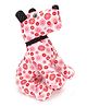 Abracadabra Fabric Puppy Stuffed Toy Red And White - 37 cm