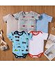 Kookie Kids Short Sleeves Onesies Multiprint Pack of 5 - Multicolour