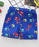 Kookie Kids Knee Length Shorts Vehicle Print - Blue