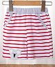 Kookie Kids Knee Length Striped Shorts - Pink