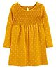 Carter's Polka Dot Jersey Dress - Yellow