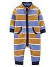Carter's Striped French Terry Jumpsuit - Multicolor