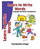 Learn To Write Words Book - English