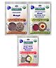 Organic Ragi Porridge Mix Trio, 6-24M, No Additives, Sprouted Grains, USDA-Organic, Nutrient-Rich, 150g Total