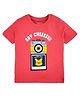 Babyhug Half Sleeves Tee Say Cheese Print - Red