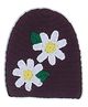 USHA ENTERPRISES Flower Crochet Cap - Brown-  Diameter 42.5cm