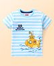 Babyhug Half Sleeves Tee Submarine Print - Blue