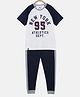 3PIN Half Sleeves New York Print Tee With Track Pants - Dark Blue