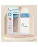 R for Rabbit First Feed 250 ml Baby Feeding PP Bottle with Anti-Colic Wide Neck, BPA Free Soft Silicone Nipple, Milk Feeder for New Born/Infants/Toddler Kids of 6+ Months (Lake Blue)