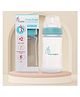 R for Rabbit First Feed 250 ml Baby Feeding PP Bottle with Anti-Colic Wide Neck, BPA Free Soft Silicone Nipple, Milk Feeder for New Born/Infants/Toddler Kids of 6+ Months (Sea Green)