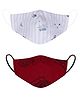 VEA Kids 3 Ply Cotton Face Mask Pack of 2 - Maroon
