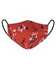 VEA Adults 3 Ply Cotton Face Masks Printed - Red