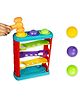 Ratnas Hammer Ball Knock Pounding Roll Tower Race Slope Rolling Track Ball Baby Kids Set 3 Balls Developmental Education Fun Learning See Balls roll Down Stacking Toddler Activity Toys Multicolor