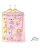 The Little Lookers 100% Cotton Towel Pack of 2 - Pink White ( Print May Vary )
