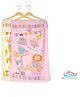 The Little Lookers 100% Cotton  Towel Pack of 2 Pink White - (Print May Vary) 
