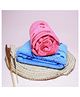 The Little Lookers 100% Cotton Large Towel Set of 2 Pink Blue - (Print May Vary) 