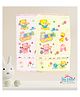 The Little Lookers Large 100% Cotton Towel Pack of 2 Pink Yellow - ( Print May Vary ) 