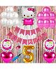 Shopperskart Cartoon Theme 5th Birthday Decoration Kit - Pack of 74