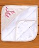 Wonderchild Giraffe Print Single Ply Hooded Blanket - Beige