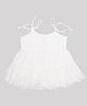 Nino Bambino 100% Organic Cotton Sleeveless Flared Dress - White
