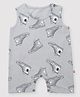 Nino Bambino 100% Organic Cotton Sleeveless Sneaker Print Romper - Grey
