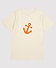 Nino Bambino 100% Organic Cotton Half Sleeves Anchor Print Tee - White