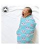 POLKA TOTS 100% Organic Muslin Cotton Soft Swaddle Blanket Large Size - Sheep