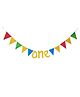 Funcart 1st Birthday Glitter Banner - Multicolor