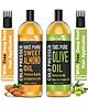 WishCare 100% Pure Cold Pressed Olive Oil & Sweet Almond Oil - 200ml Each