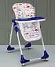 LuvLap Royal High Chair with Adjustable Heights And Wheels - Blue