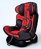 LuvLap Galaxy Convertible Car Seat for Newborn to 7 Years, Forward & Rear Facing, 3 Recline Levels, European Safety Certified, Side Impact Guard  Red