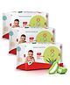 LuvLap Moisturising Baby Wipes with Aloe Vera, Paraben-Free, 72/Pack, Gentle on Skin, Pack of 3 for Babies  Green