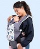 LuvLap Adore Baby Carrier, Soft Fabric with 2 Carry Positions, Adjustable & Breathable for 4-24 Months, Max 18Kg  Grey