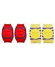 The Little Lookers Cotton Knee Pads Pack of 2 - Red Yellow