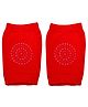 The Little Lookers Anti Skid Cotton Knee Pads - Red 